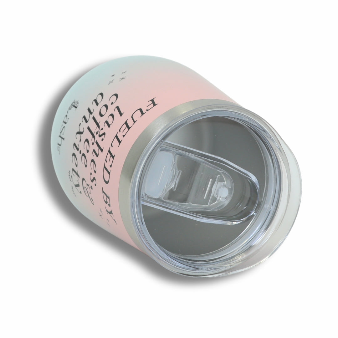 Fueled By Lashes, Coffee & Anxiety Tumbler