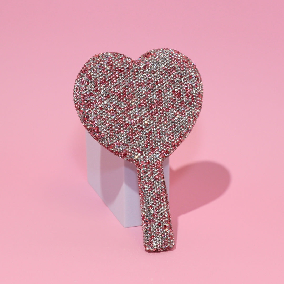 Bling Heart Client Mirror