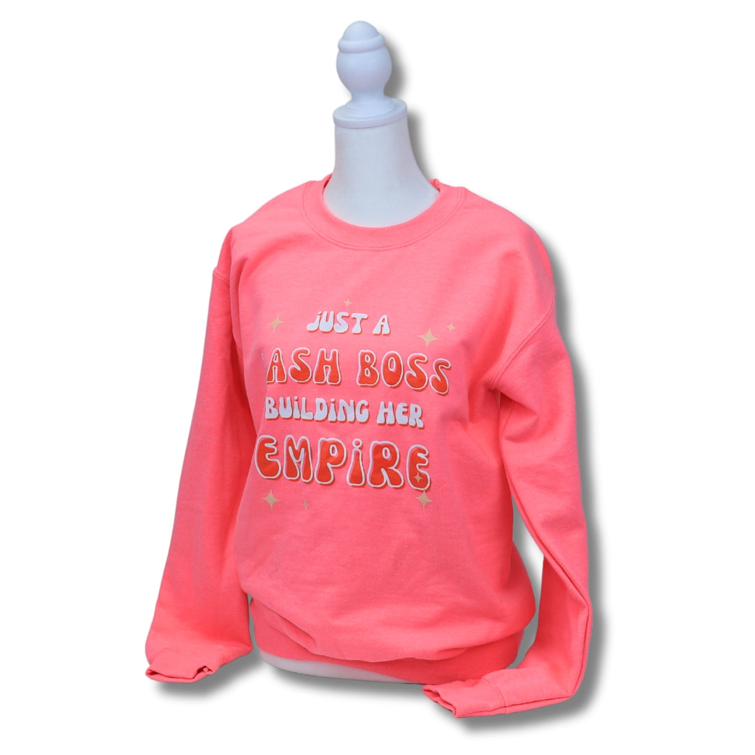 Hot Pink Lash Boss Crewneck Sweater