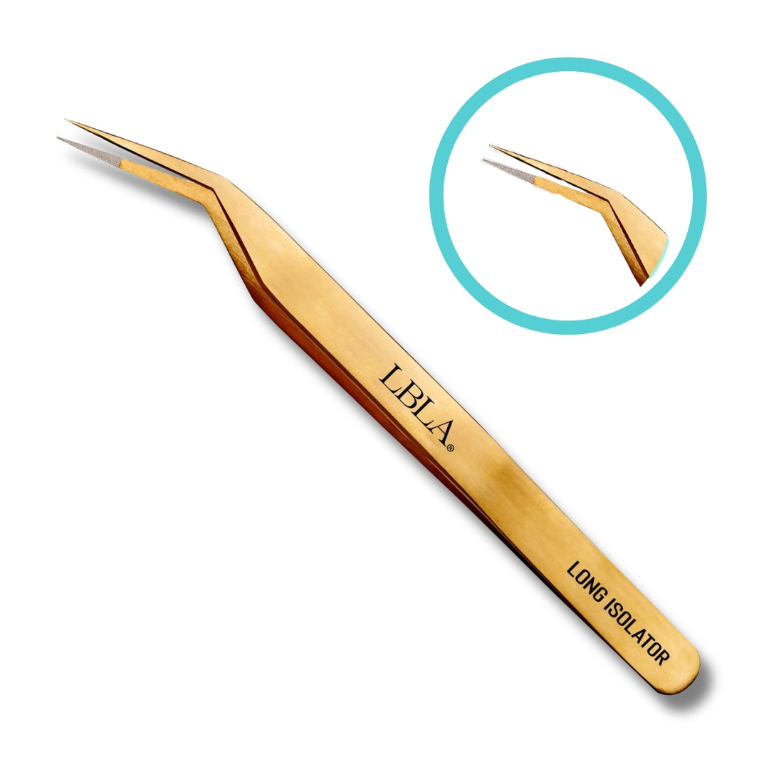 Lashbox LA Long Isolator Fiber Tip Isolation Tweezers