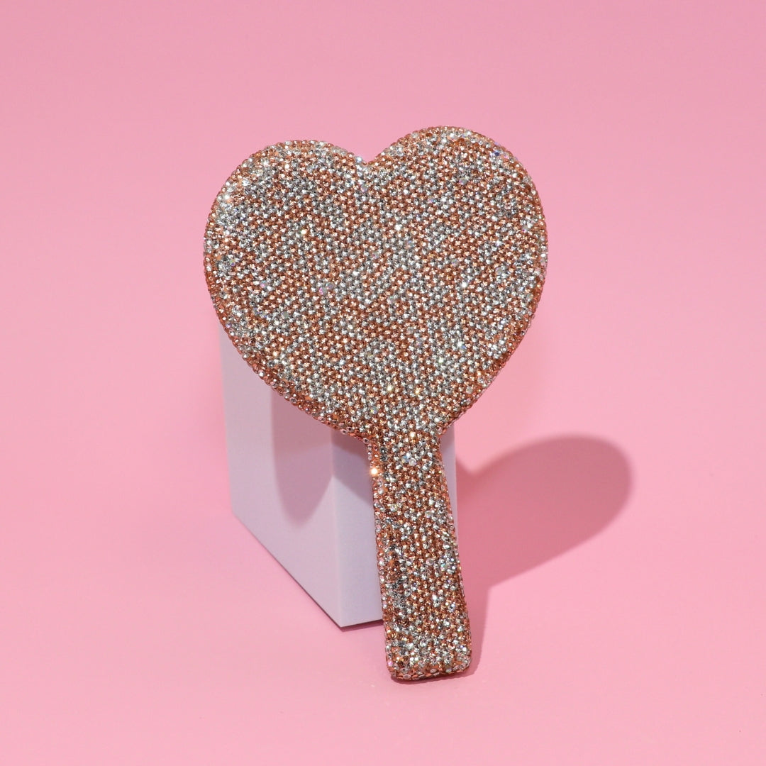 Bling Heart Client Mirror