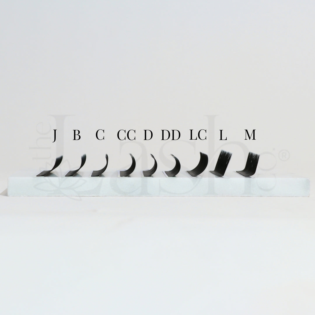 Dark Silk Volume Lash Trays - LC Curl