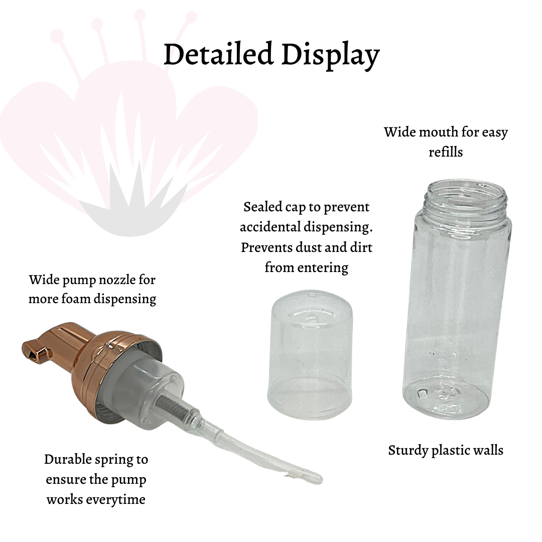 60ML Rose Gold Foam Pump Bottles