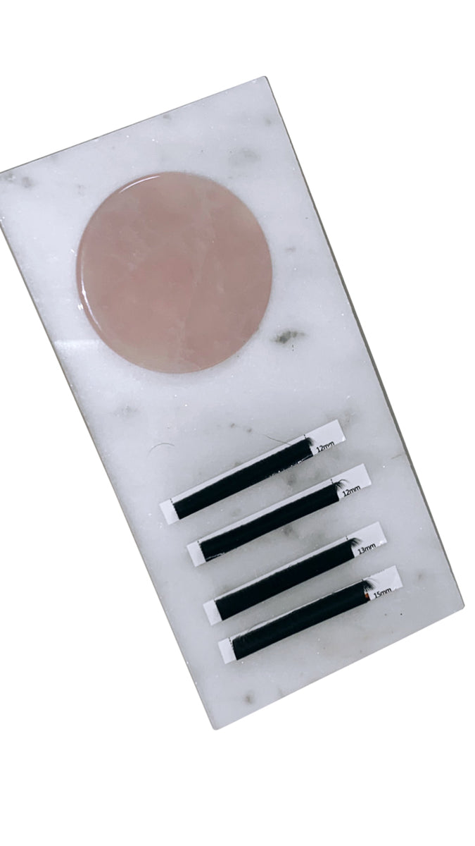 Acrylic Lash Tile Carrara Marble Lash Tile The Lash Co. The Lash Co.
