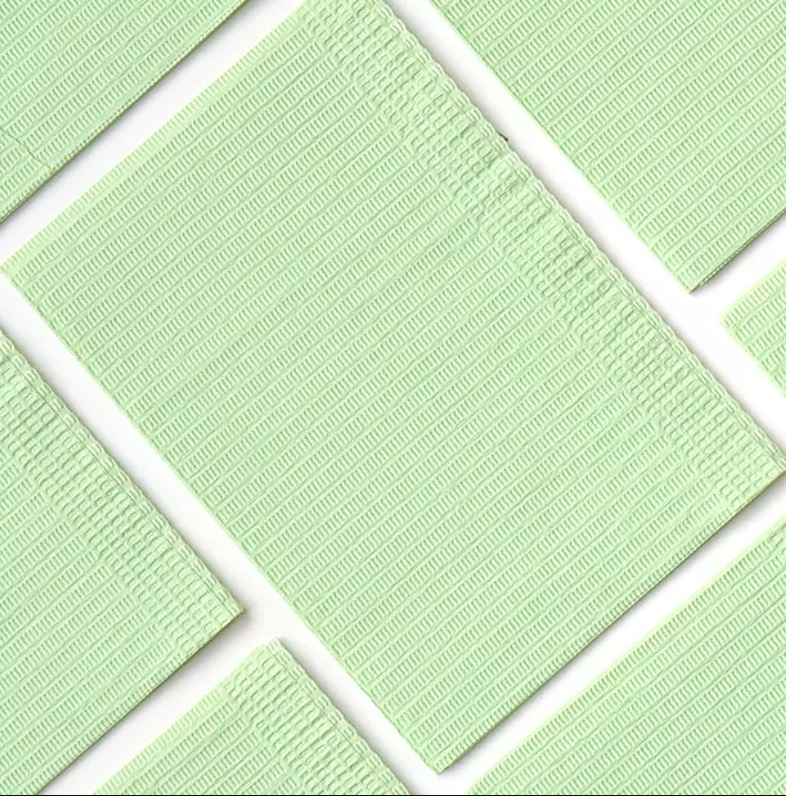 Green Disposable Dental Bibs
