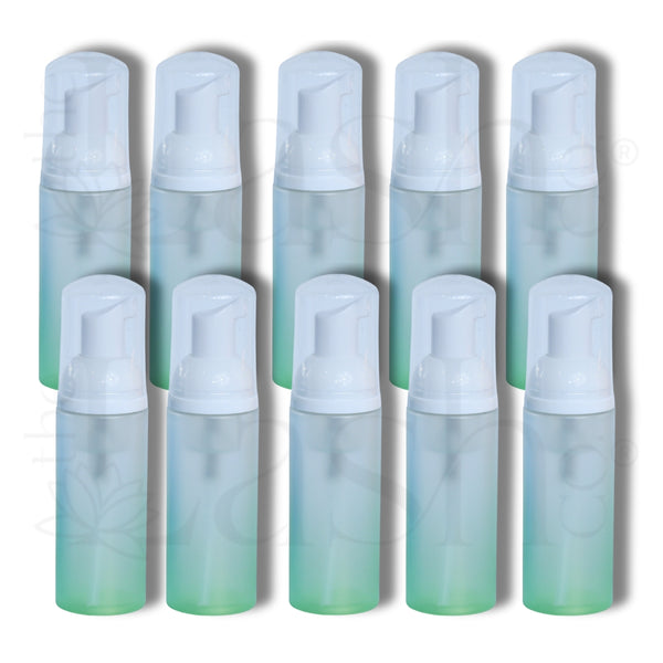 60ML Ombre Green Foam Pump Bottles