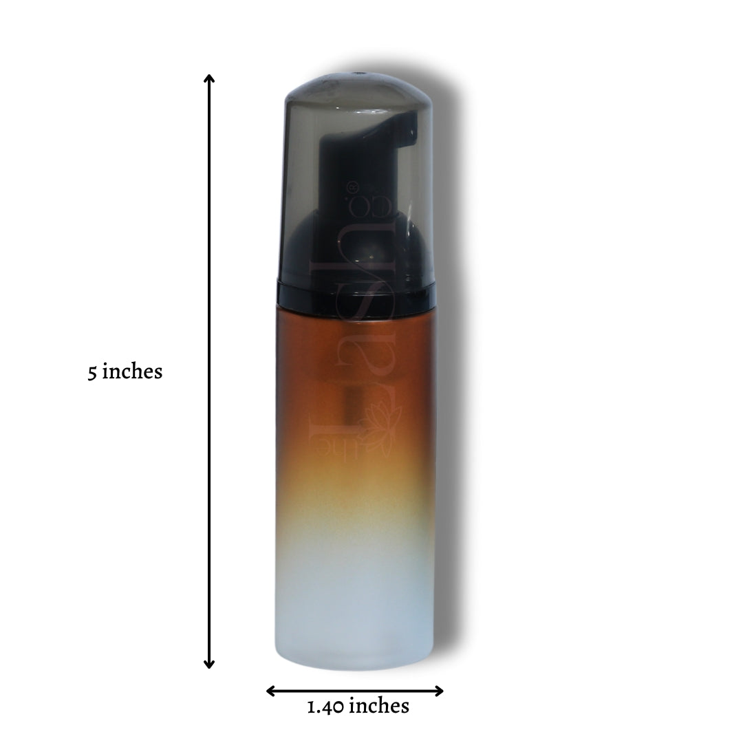 60ML Ombre Amber Foam Pump Bottles