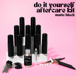 Do It Yourself Lash Cleanser Kits (10 or 20 Piece) with Prolong Lash Concentrate (Matte Black 60ml)