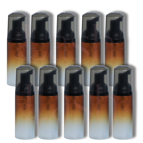 60ML Ombre Amber Foam Pump Bottles