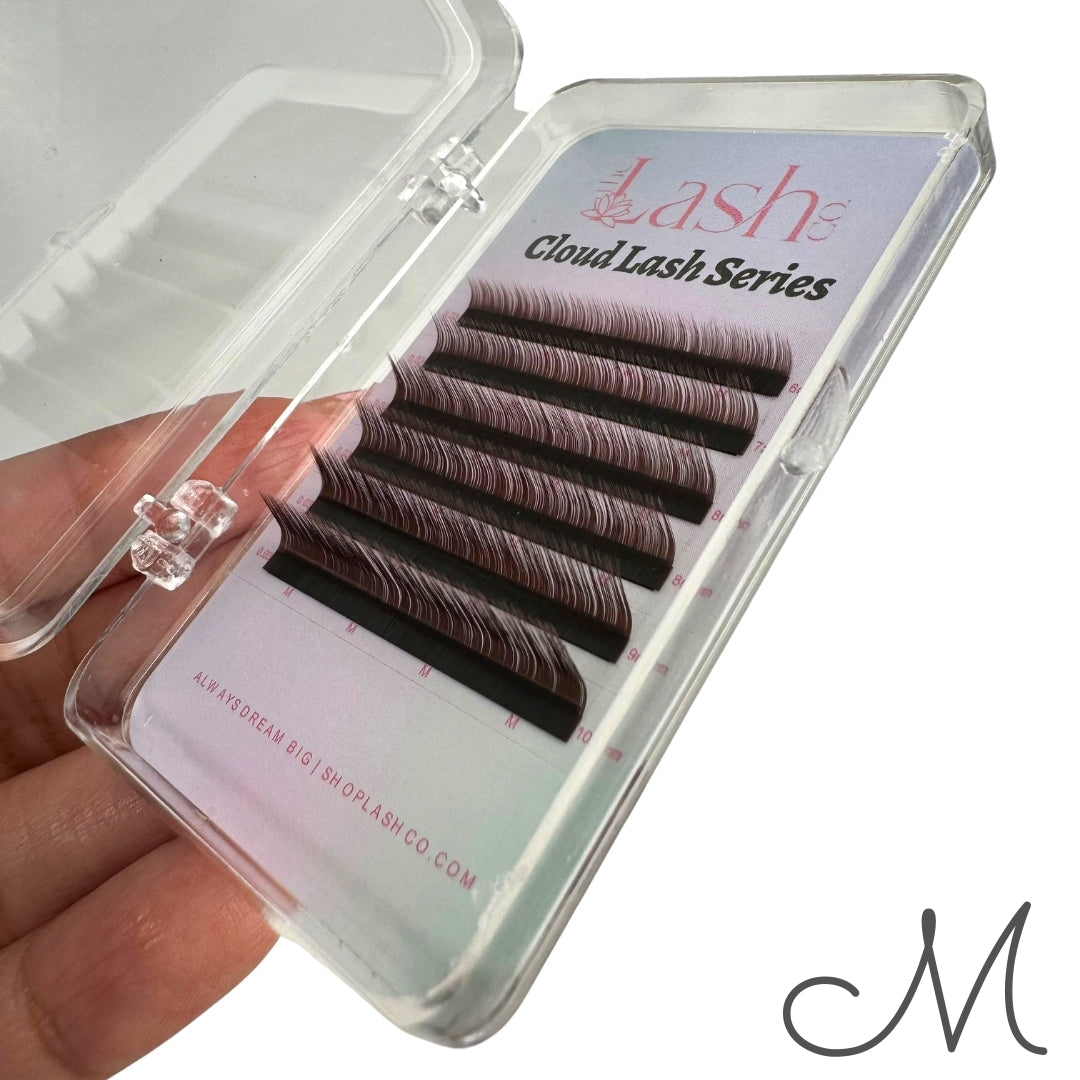 Dark Brown Cloud Lash Trays - .03 Diameter