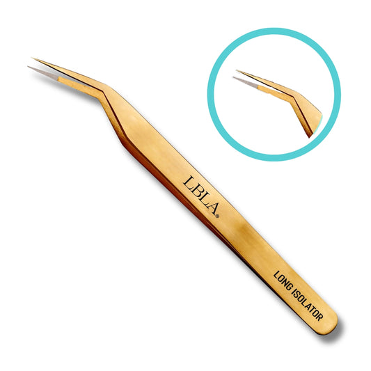 Lashbox LA Long Isolator Fiber Tip Isolation Tweezers