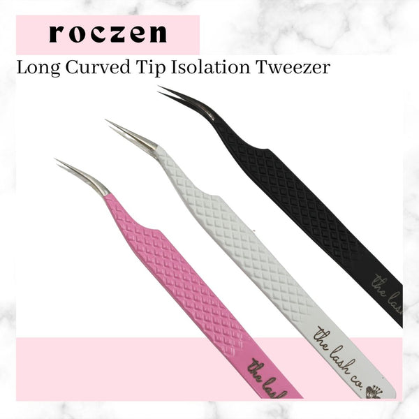 Roczen Long Curved Tip Isolation Tweezer