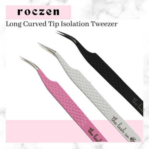 Roczen Long Curved Tip Isolation Tweezer