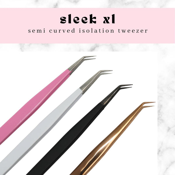 SLEEK XL Semi Curved Isolation Tweezer