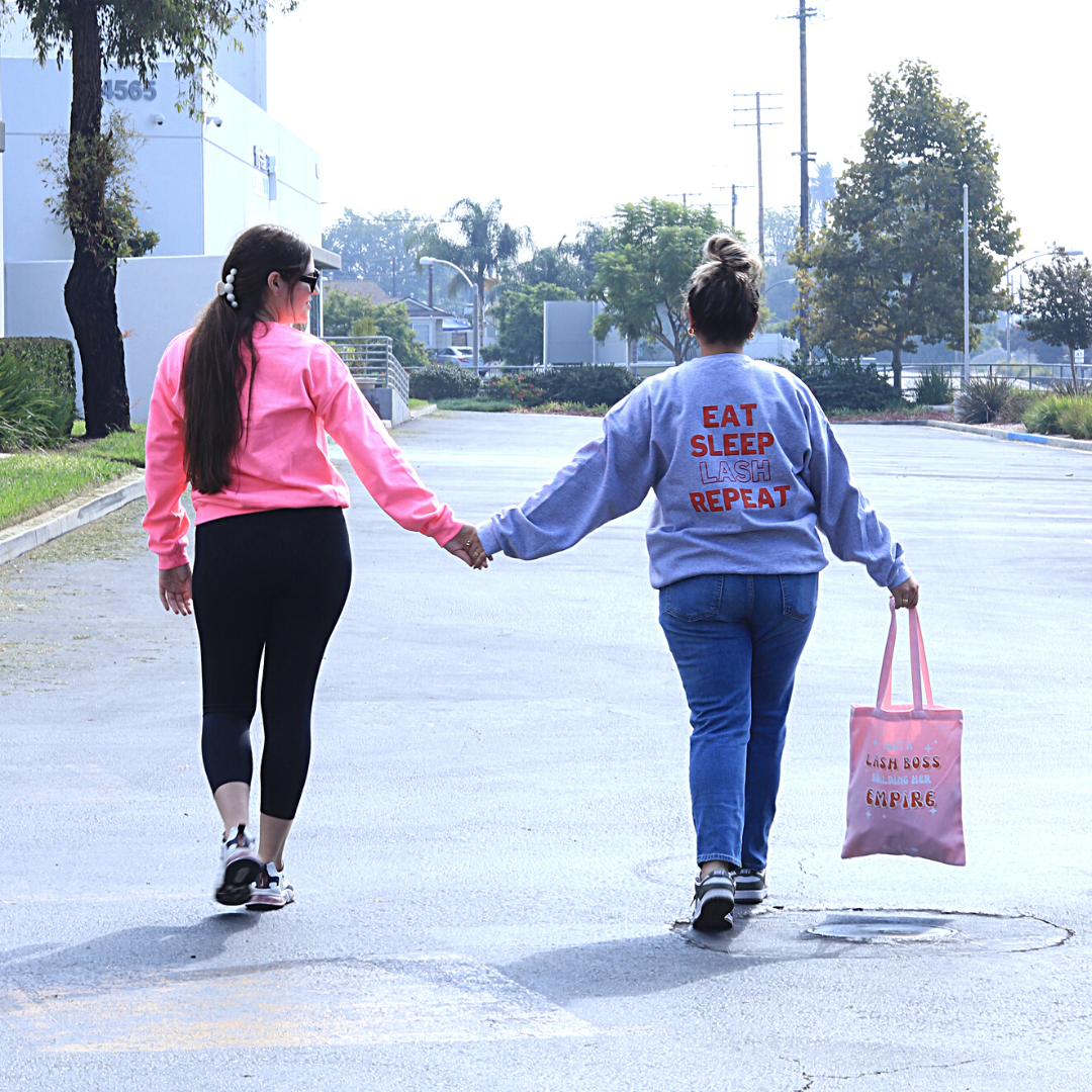 Eat Sleep Lash Repeat Crewneck Sweater