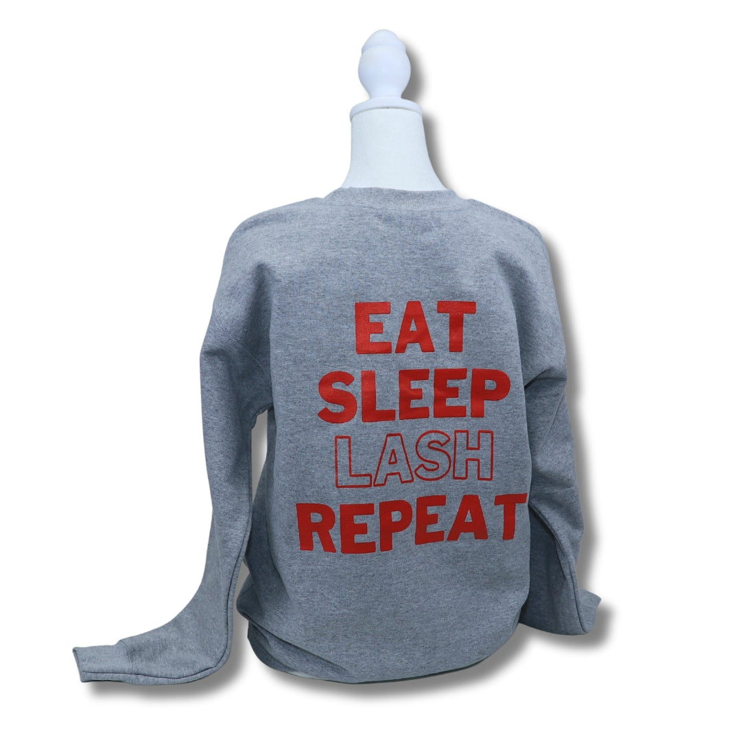 Eat Sleep Lash Repeat Crewneck Sweater