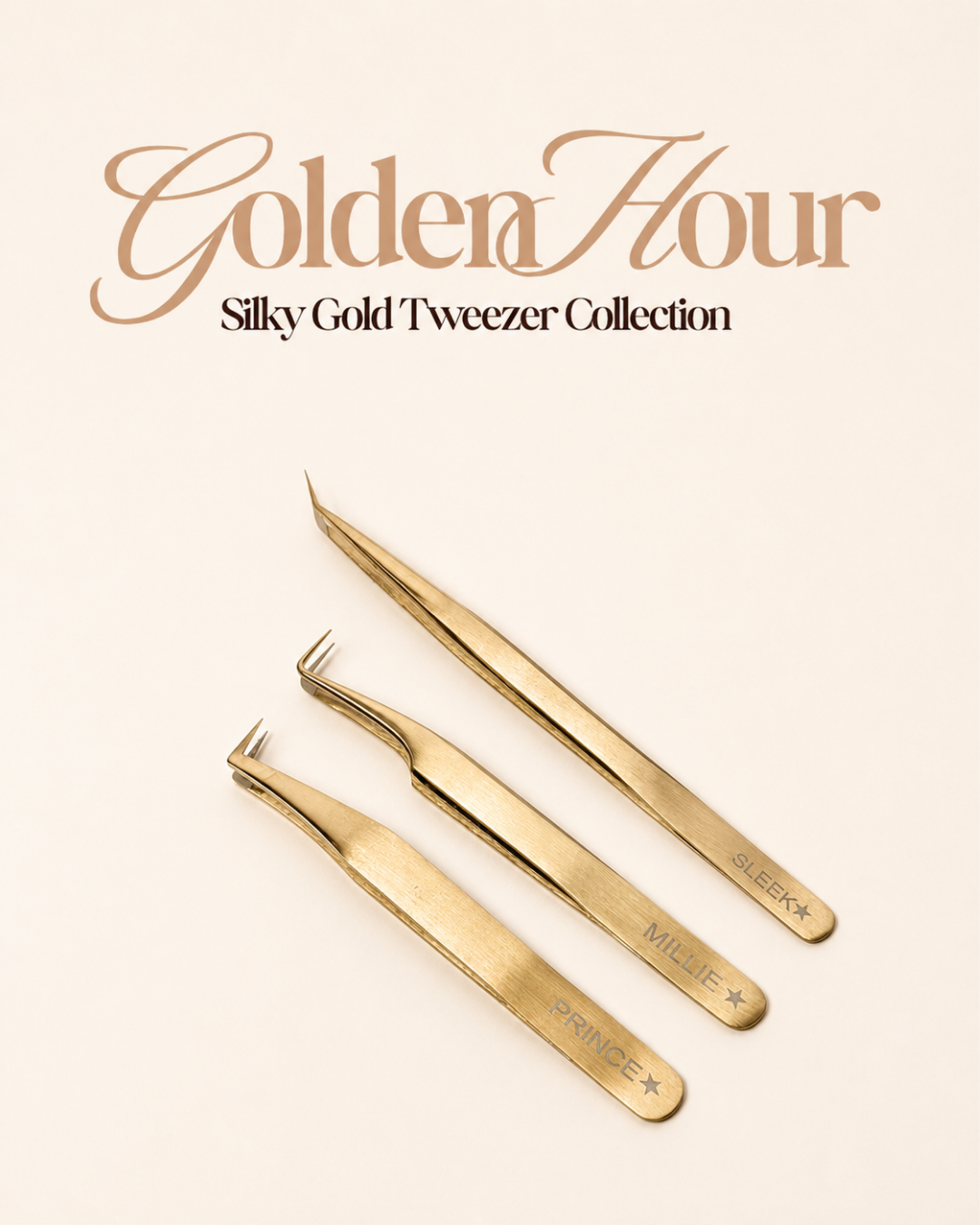 Golden Hour Silky Gold Tweezer Collection