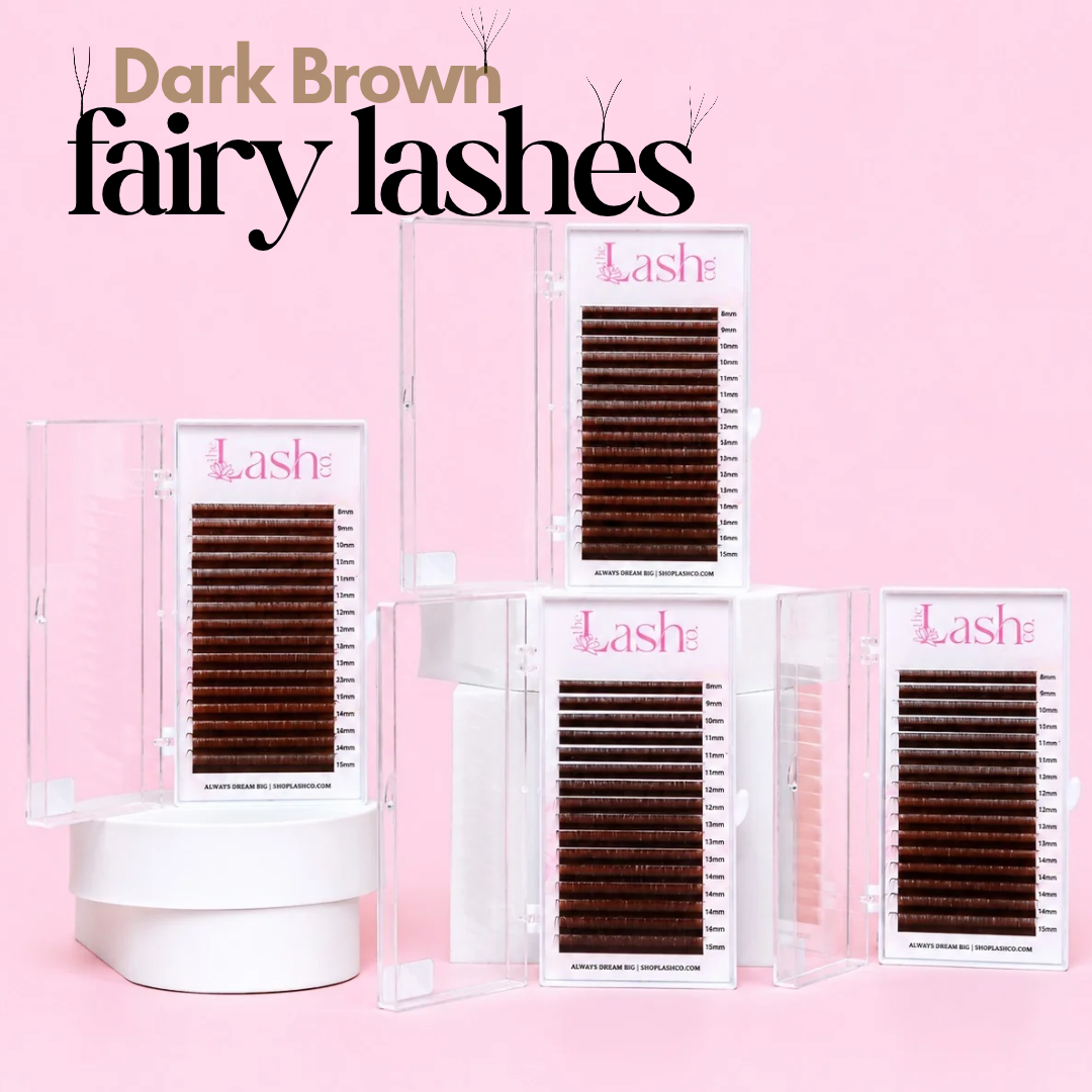 Dark Brown Fairy YY Lash Trays