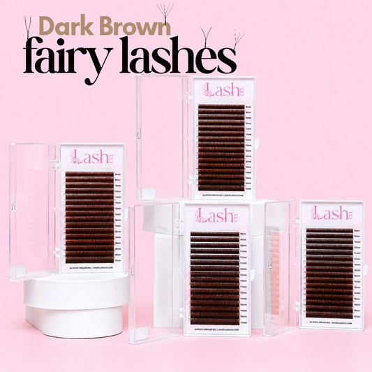 Dark Brown Fairy YY Lash Trays