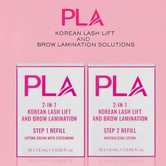 PLA 2 in 1 Korean Lash Lift and Brow Lamination Solutions