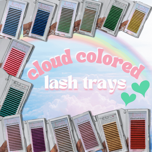 Colored Cloud Lash Trays