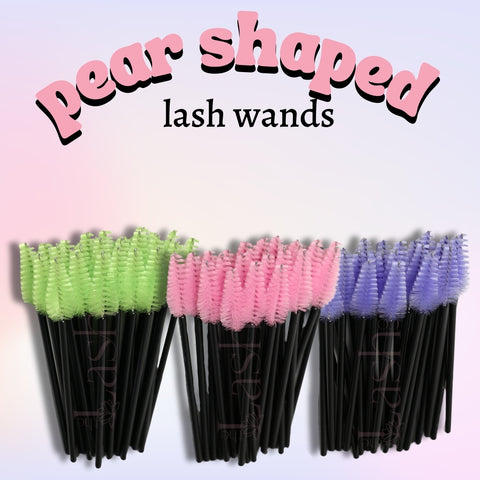 Disposable Lash Wands - Pear Shaped