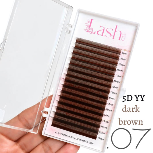 Dark Brown 5D (5Y) Lash Trays
