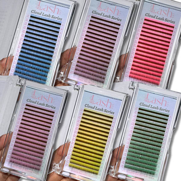 Colored Cloud Lash Trays