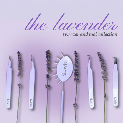 Lavender Tweezer & Mirror Collection
