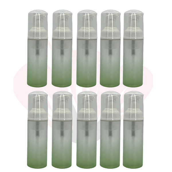 60ML Ombre Green Foam Pump Bottles