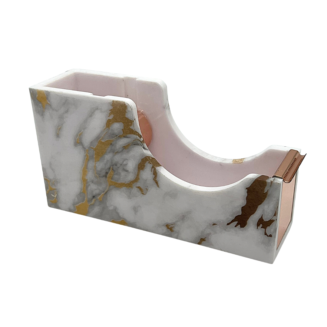 Rose Gold Marble 2-Tape Dispenser