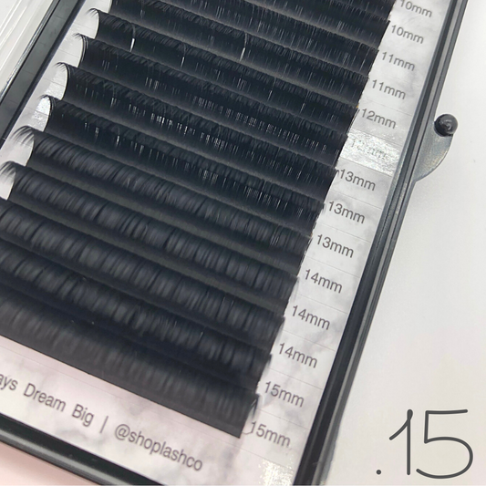 Flat (Split Tip) Matte Lash Trays - 0.15 Diameter