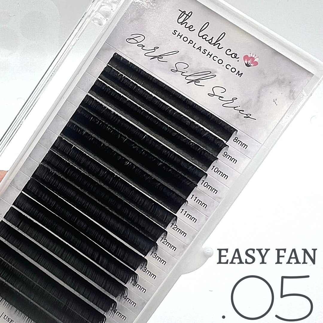 Easy Fan Dark Silk Volume Lash Trays - .05 Diameter