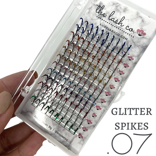 Glitter Premade Spike Lashes - .07 Diameter