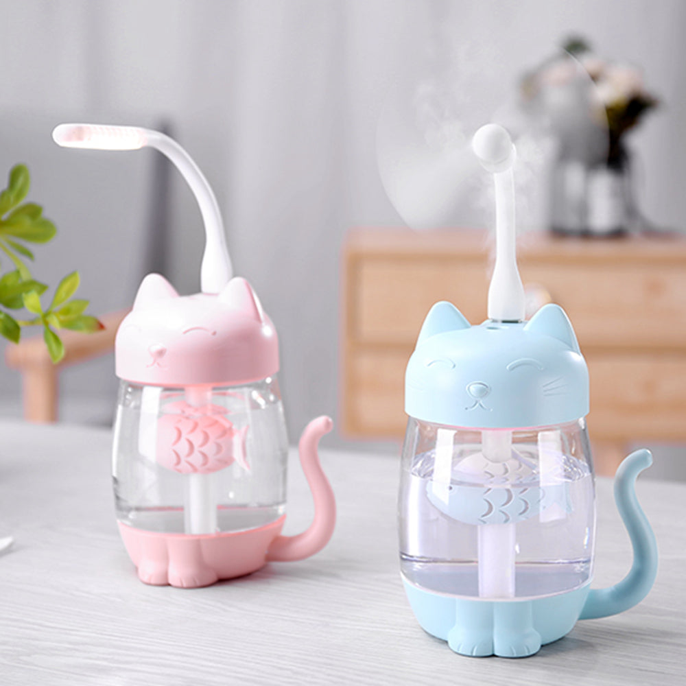 Humid Cat Best Humidifier for Bedroom | Mini Cat Humidifier + Fan | The Lash Co ...