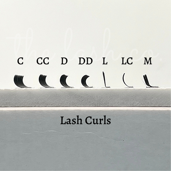 Dark Silk Volume Lash Trays - LC Curl