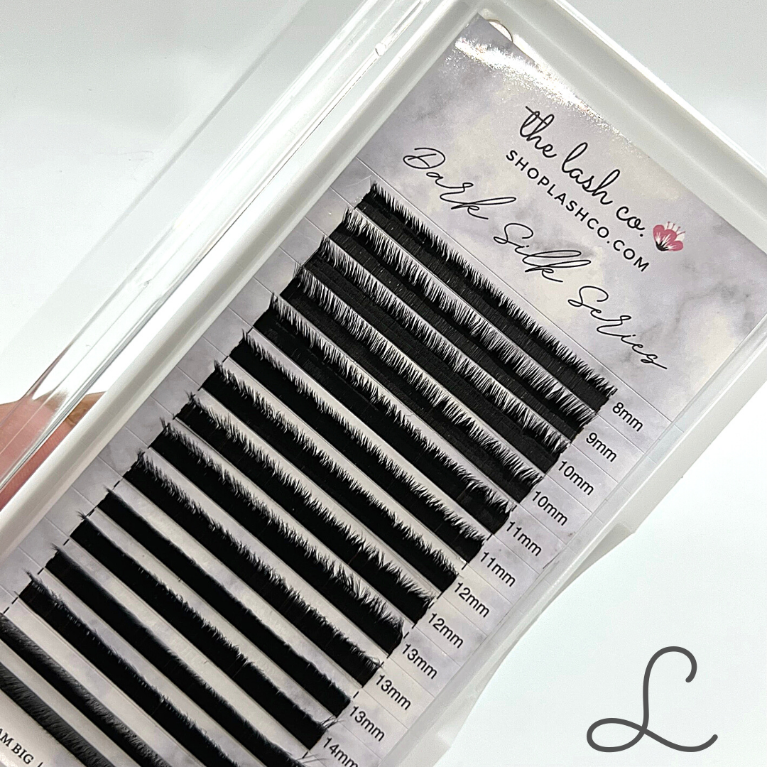 Dark Silk Volume Lash Trays - L Curl