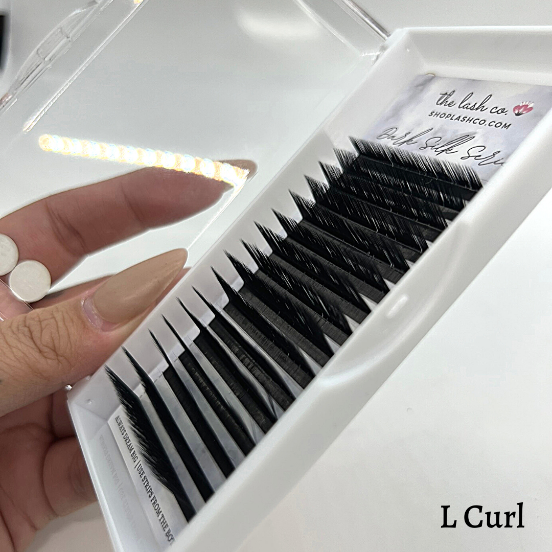 Dark Silk Volume Lash Trays - L Curl