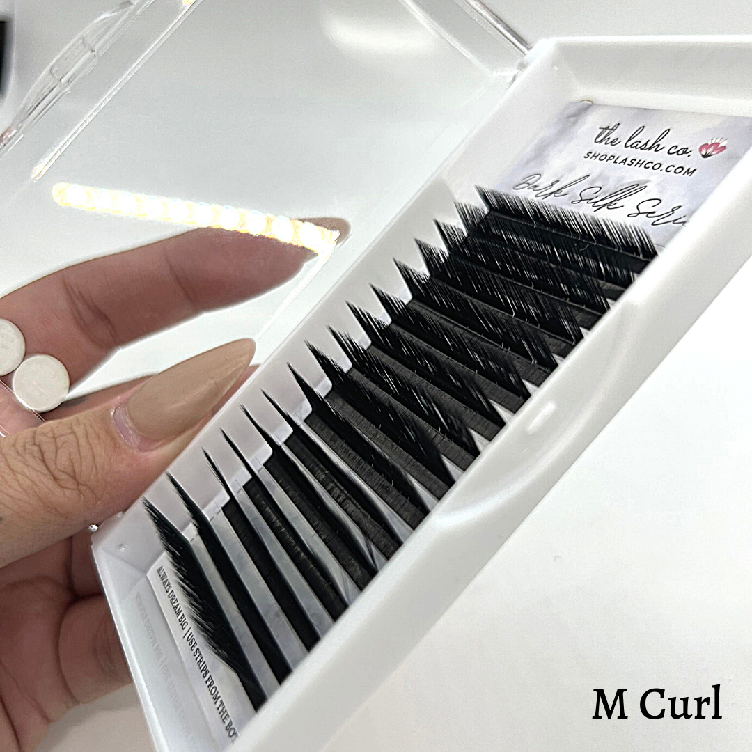 Dark Silk Volume Lash Trays - M Curl .05 Diameter